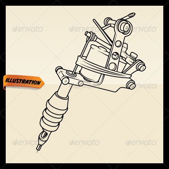 Тату машинка рисунок