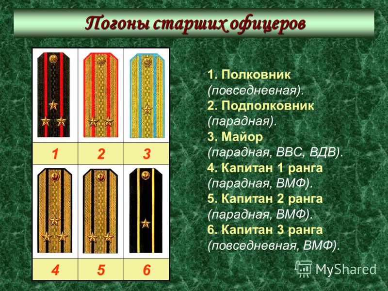 Какие воинские звания носят наши военнослужащие и как узнать их по погонам 3 класс проект