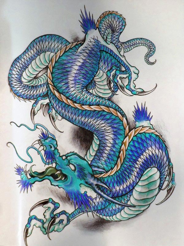 Татуировка дракона эскиз