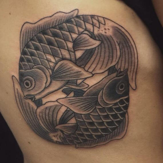 Koi Fish Yin Yang Tattoos