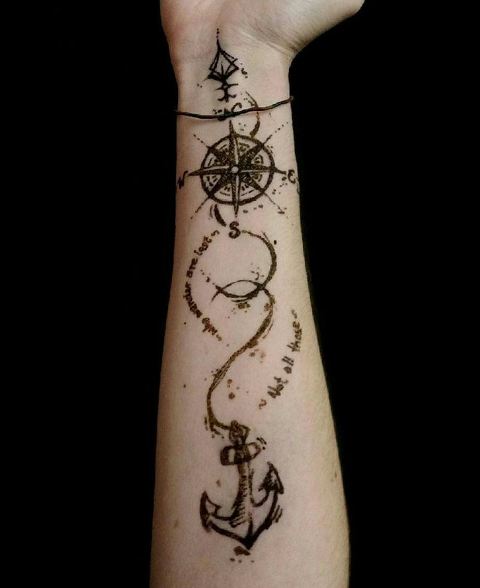 Anchor And Compass Tattoo Meaning