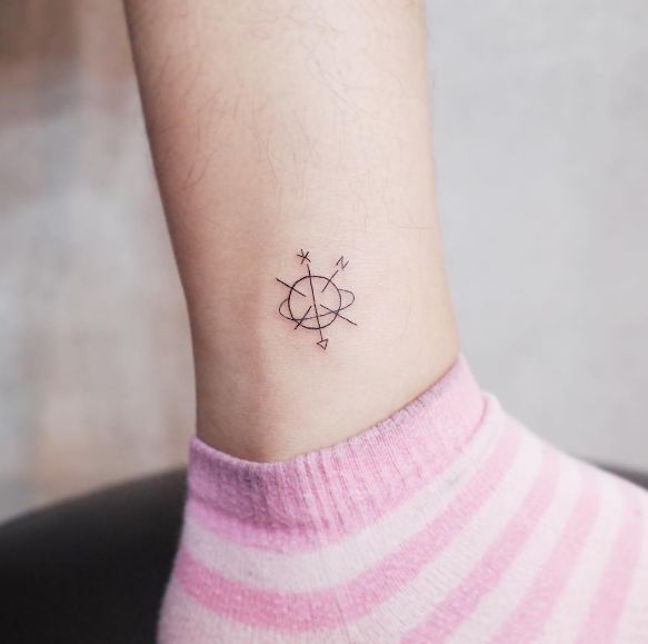 Tiny Compass Tattoos