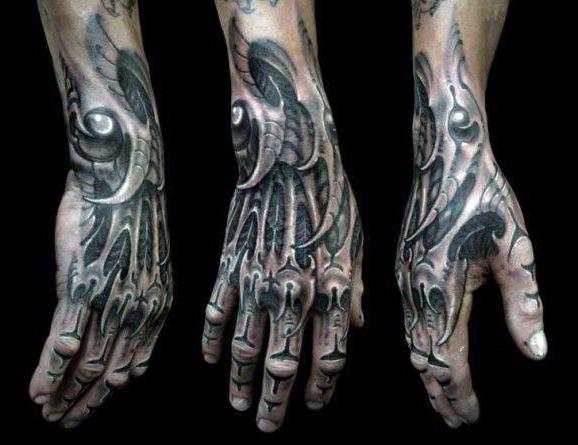 мужские татуировки на кисти руки