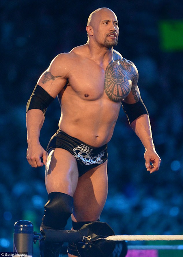 Standing tall: His former iconic tattoo was a nod to his WWE nickname - The Brahma Bull; he said he 