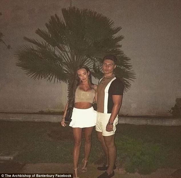 An image&nbsp;shared by The Archbishop of Banterbury shows a tanned couple posing for a photo in an exotic location - and it