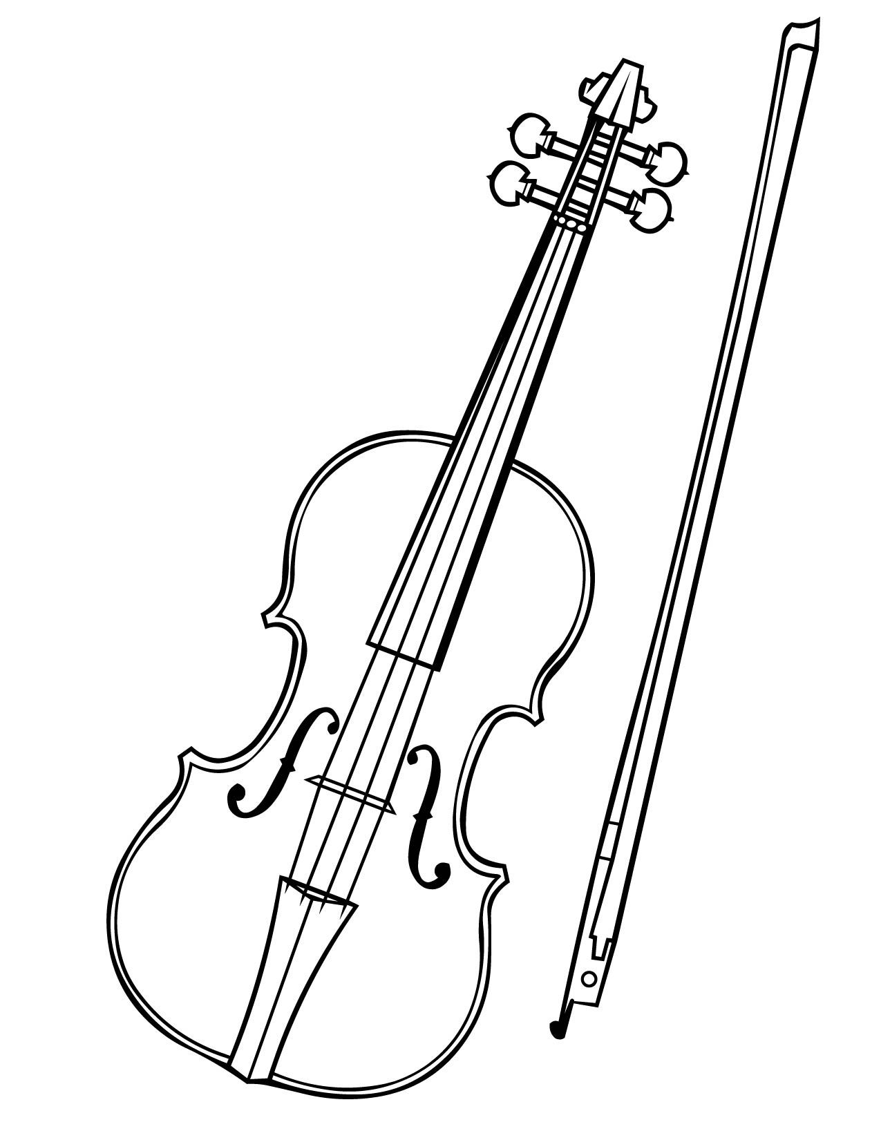 Как выглядит скрипка рисунок