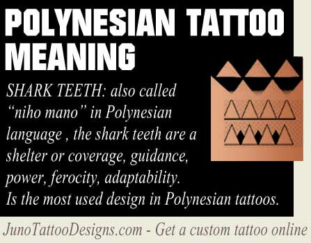 SHARK TEETH polynesian symbol meaning - juno