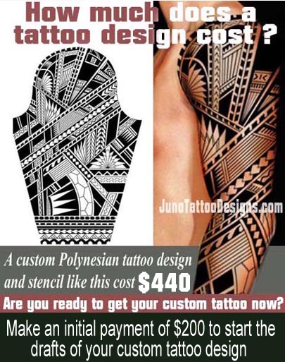 how does much a tattoo cost, polynesian samoan arm tattoo, juno tattoo design