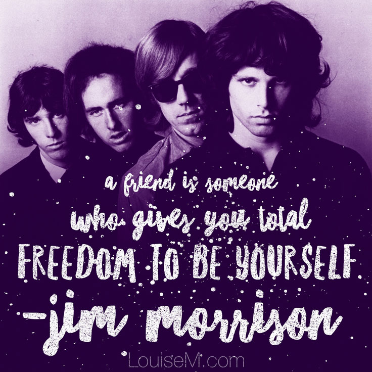 A friend gives freedom to be yourself quote image