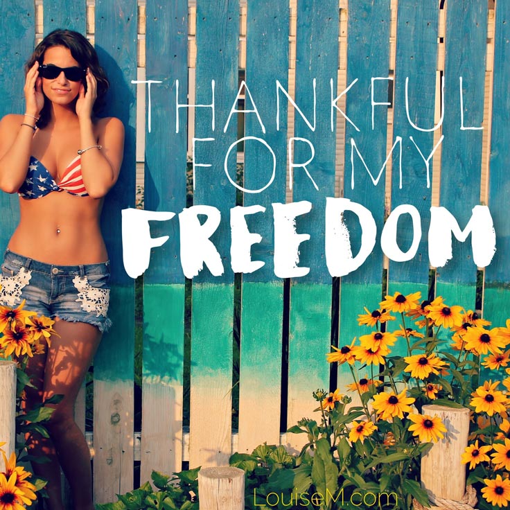 thankful for my freedom quote image