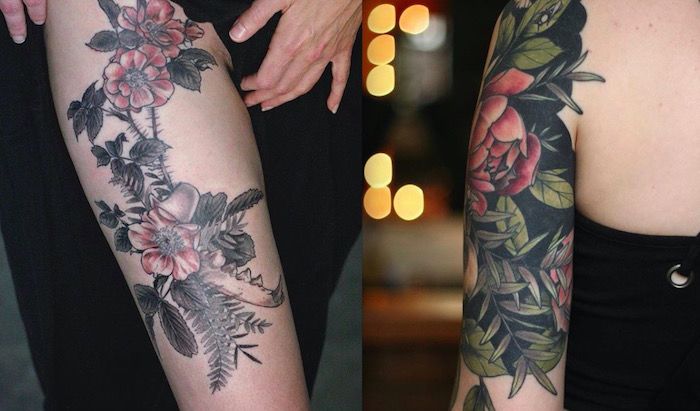 ботанические татуировки фото