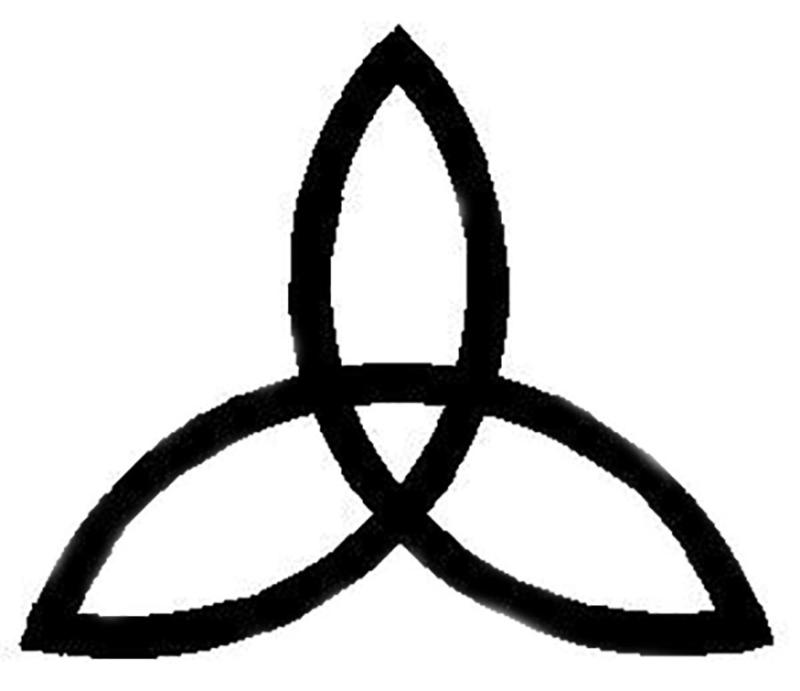 Символ трех времен. Символы. Символ. Трехконечный символ. Символ трилистник в круге.