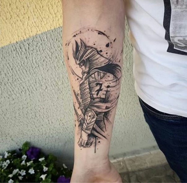 Эскизы татуировок на руку для мужчин полурукав