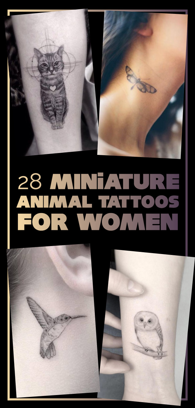 28 Miniature Animal Tattoos for Women 