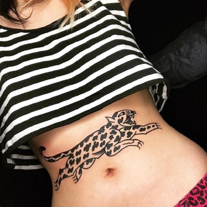 Girl Leopard Tattoo