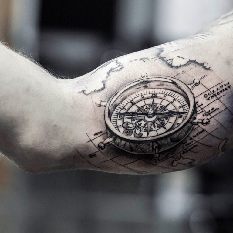 что означает тату компас на руке