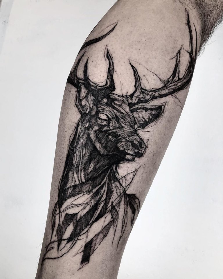 татуировки олень