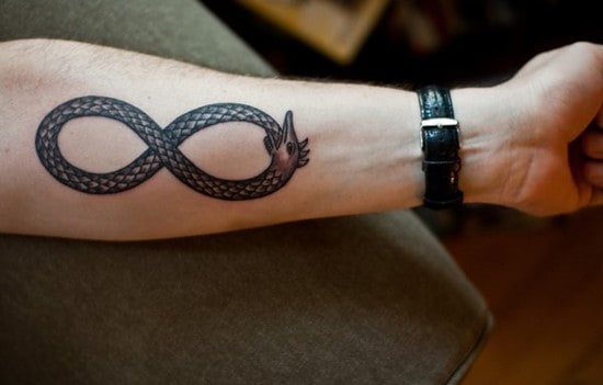 infinity tattoo snake