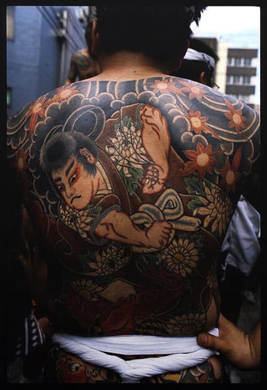 traditional samurai back tattoo