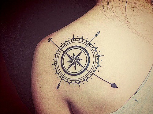 Awesome Compass Inspiration Tattoo