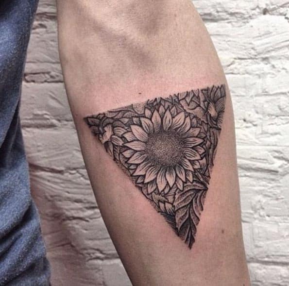 Sunflower Glyph Tattoo by Atramors