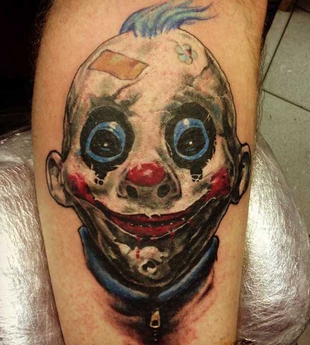 killer-clown-tattoo