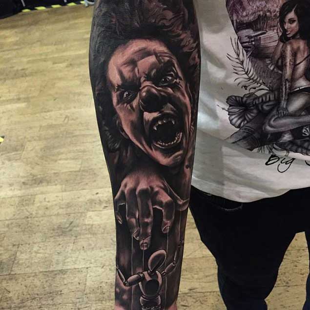 scary-clown-tattoo