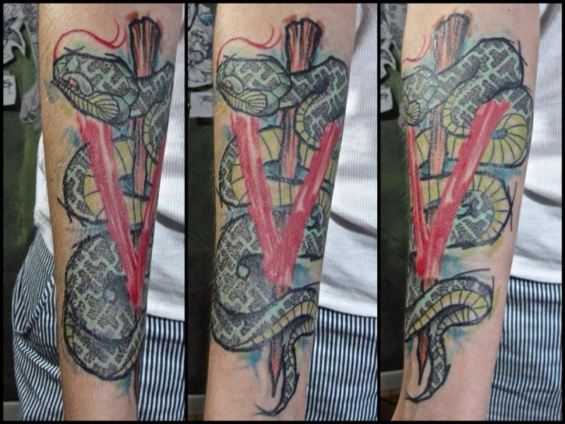 Татуировка змея