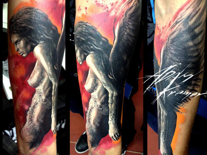 Татуировка ангел