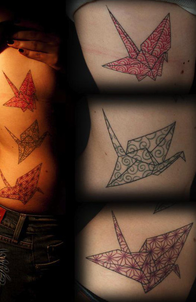 Татуировка оригами
