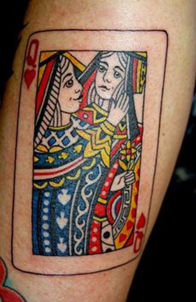 Татуировка игральные карты