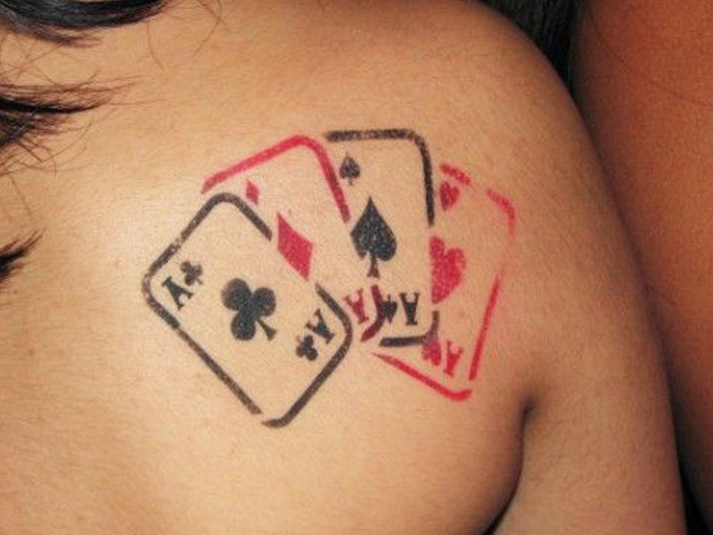 Татуировка игральные карты