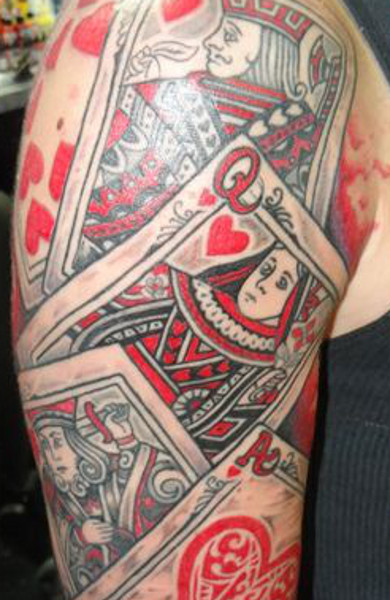 Татуировка игральные карты