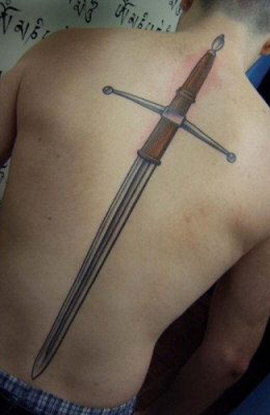 фото татуировка меч