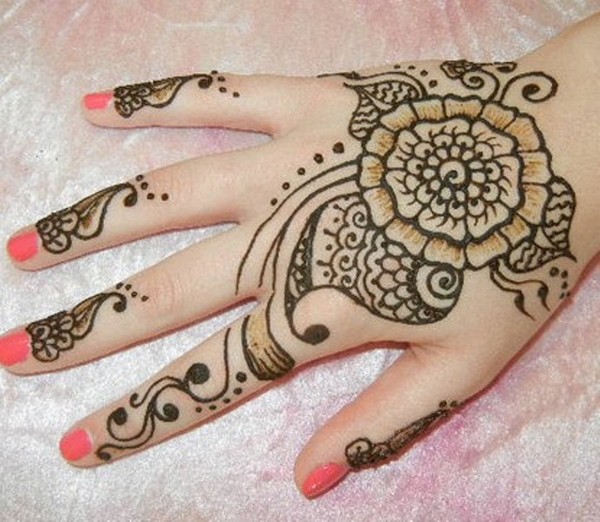Beautiful Henna Hand Tattoo