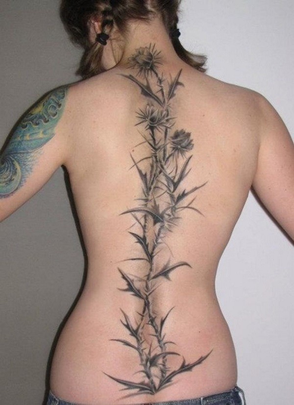 Girl Spine Tattoos