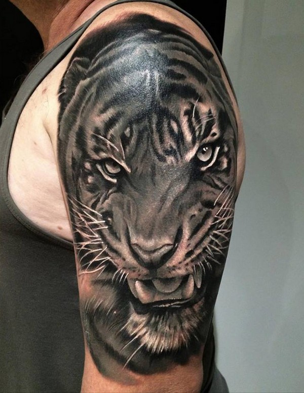 Half Sleeve Tattoos For Men Black And Grey