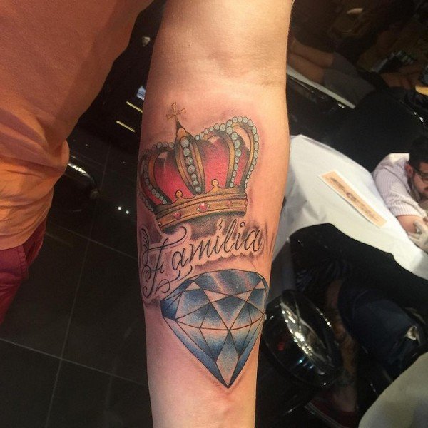 Crown Tattoo Colored