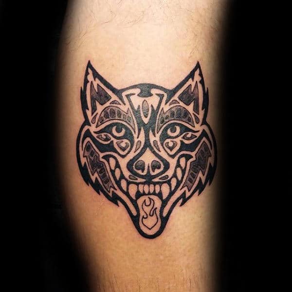 Cool Tribal Wolf Tattoos