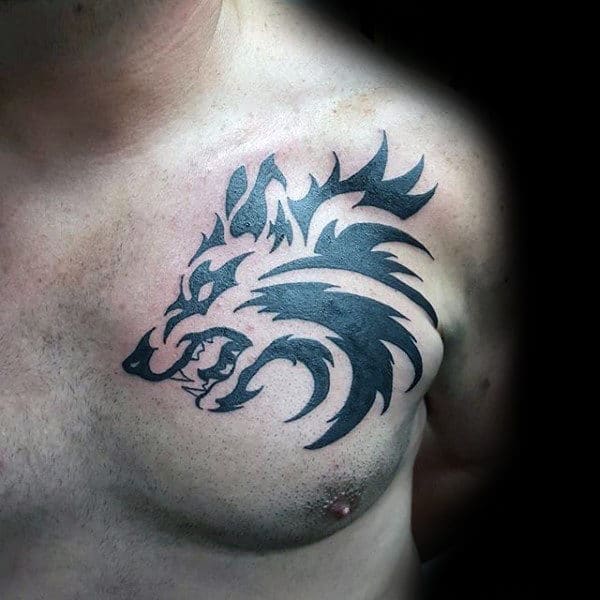Tribal Wolf Tattoos Art