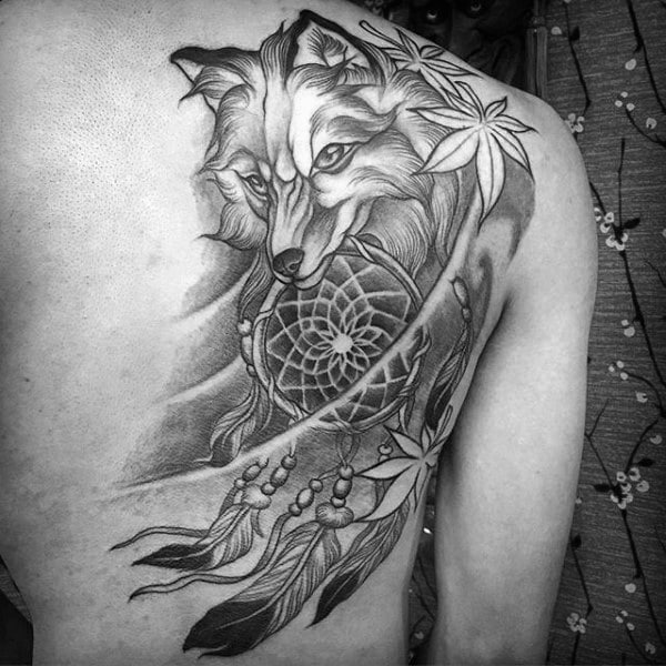 Wolf Dreamcatcher Tattoo Browse