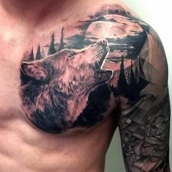 Wolf Tattoos For Men Forearm