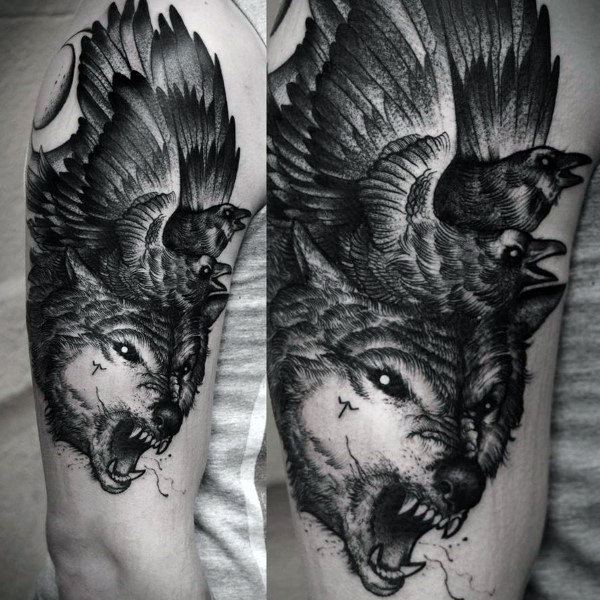 Wolf Tattoos For Men Meaning