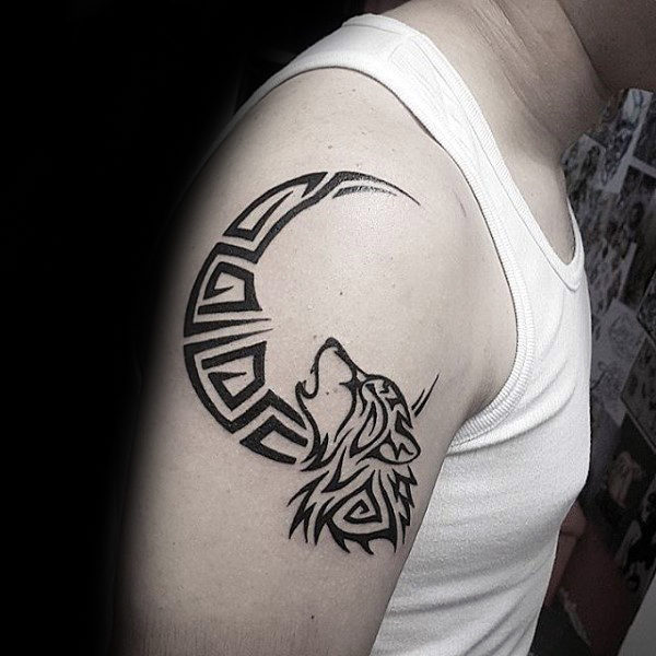 Wolf Tribal Tattoos Designs Arm