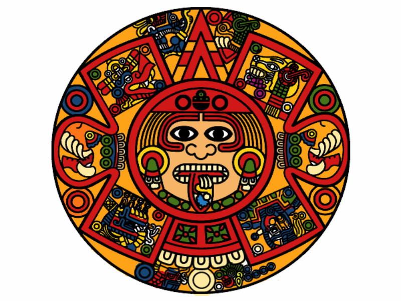 Рисунки майя племени