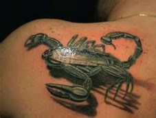 армейская тату скорпион
