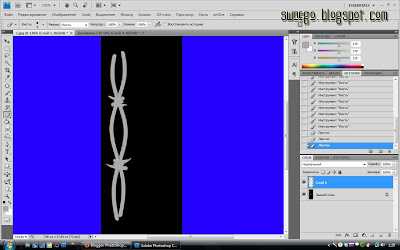 Как нарисовать колючую проволоку в фотошопе